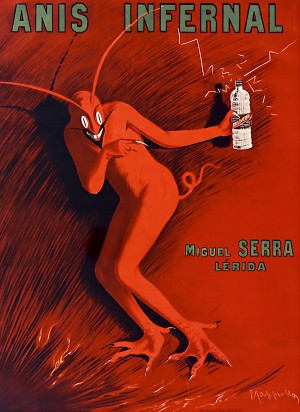 Anis Infernal original vintage poster